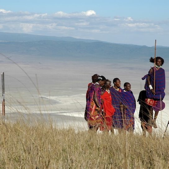 Maasai morans in the Ngorongoro Conservation Area